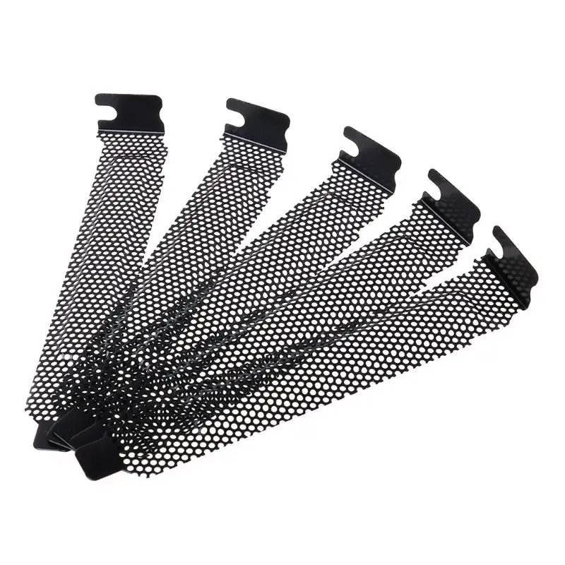 5PCS Ventilation Deflector PCI Slot Cover Frame Chassis Bits Block Cooling Fan Dust Filter Ventilation PC Computer Case