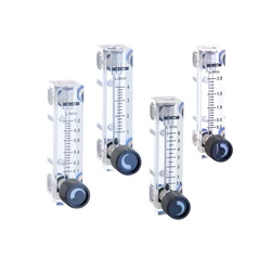 Fit Tube O.D 6mm PMMA Gas Flowmeter Air Flow Meter Square Panel Type Rotameter LZT-4T 0.1-1LPM 0.2-2LPM 0.25-2.5LPM 1-12LPM