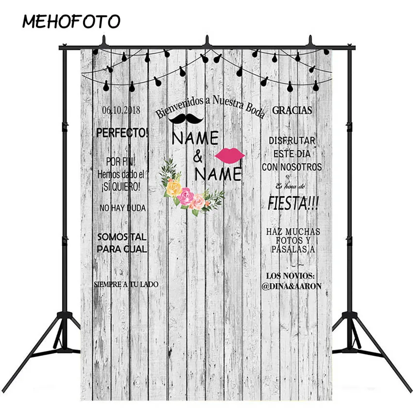 

Photography Background for Wedding Christening Rustic White Wood Backdrop Party Customized Photoshoot Photobooth Backdrop