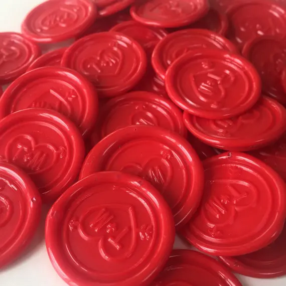 Custom Self Adhesive Wax Seal Stickers- 23 Color Available