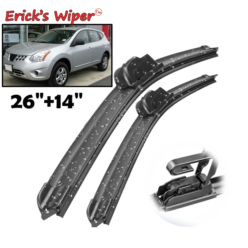 Erick's Wiper Front Wiper Blades For Nissan Rogue S35 2007 - 2014 Windshield Windscreen Clean Window Car Rain Brushes 26