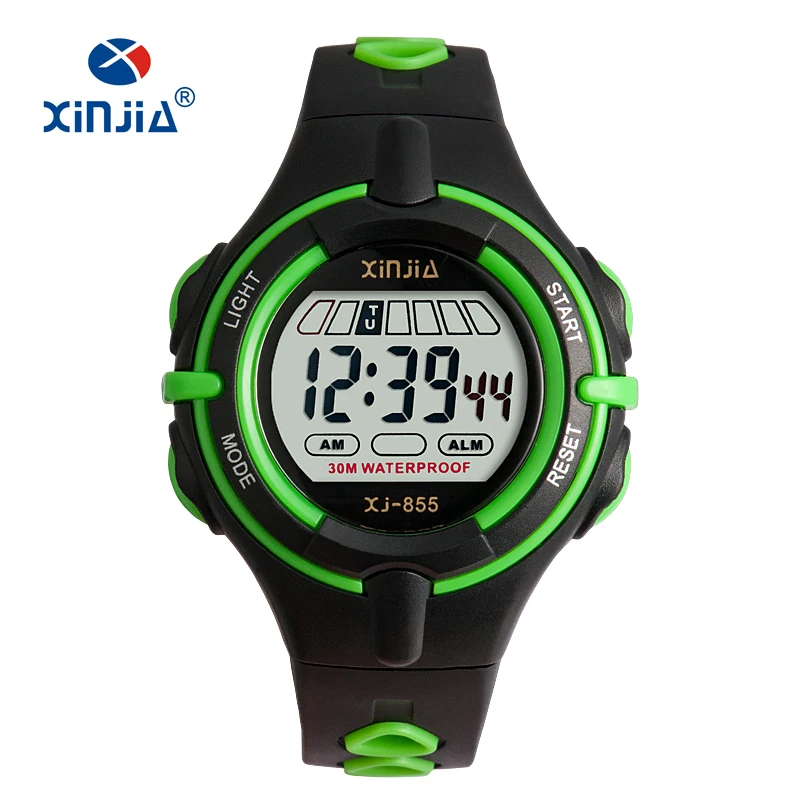 Digital Jelly Fashion Watches For 3bar Water Resistant Sport Swimming Diving Women  Boy and Girl Wristwatch Dual Color