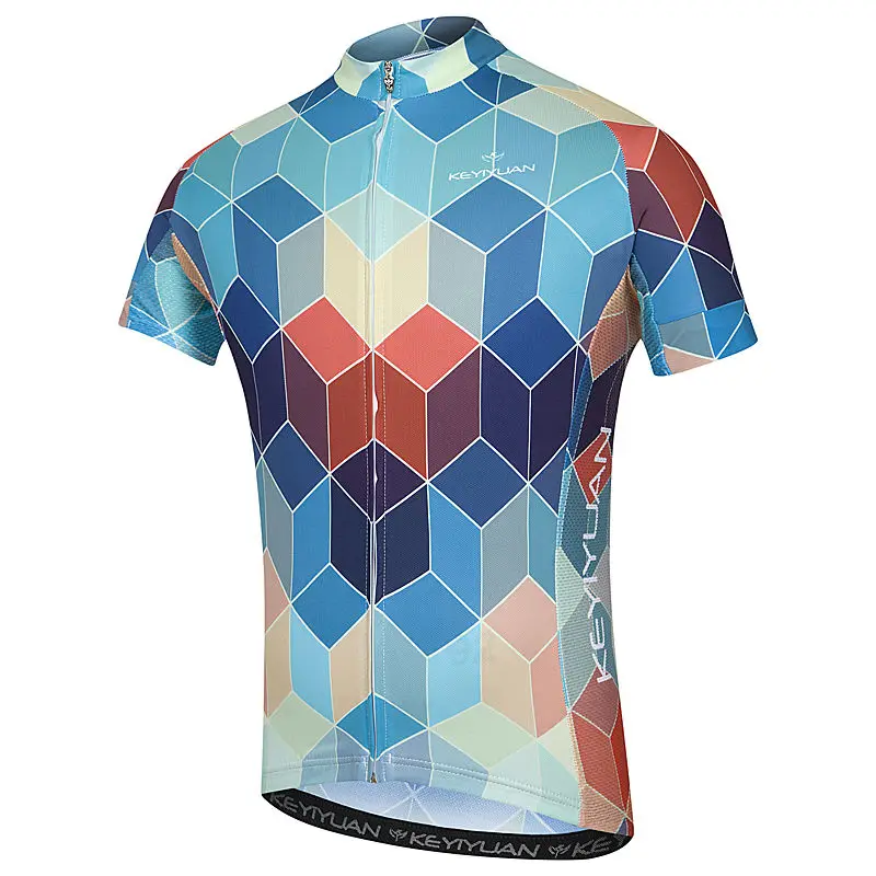 KEYIYUAN Short-Sleeve Men's Sportswear Spring-Summer Male Riding Mountain Bike