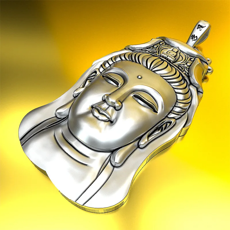 Guanyin sterling silver pendant silver jewelry gift to send factory direct free shipping