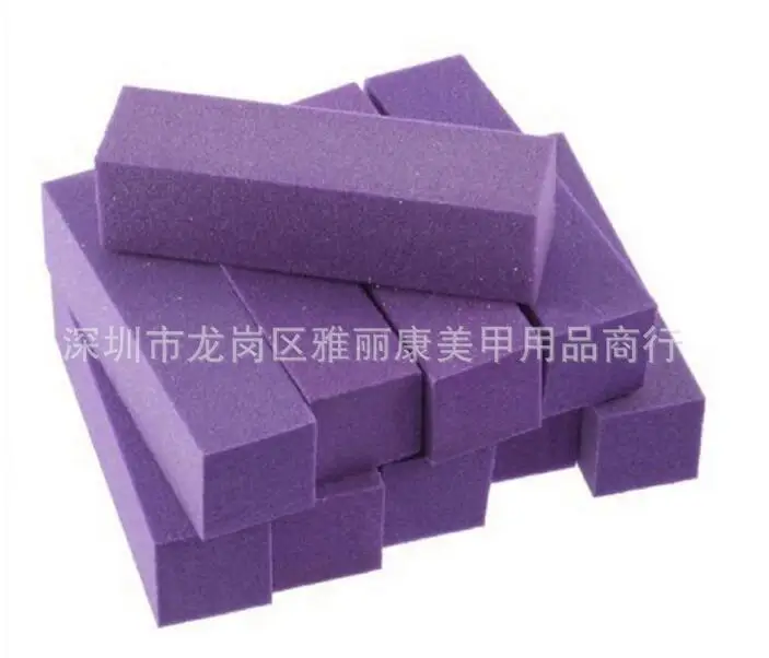 EasyNail 5pcs purple95* 23*23mm Buffer 10PCS Buffing PURPLESanding Files Block Acrylic Nail Art Tips Manicure Tool wholesale