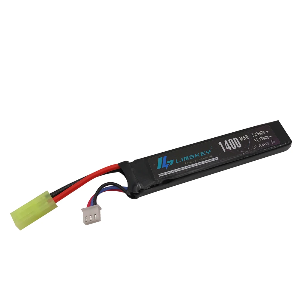 Limskey RC Pin Lipo 7.4V 1400MAh 25C Mini Súng Hơi Pin RC Mẫu Pin Lipo