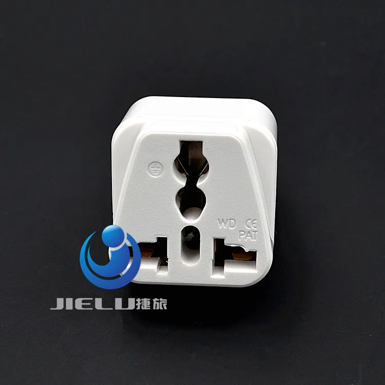 White Italian Plug ( Type L ) - AC Power 3 Pins  Universal TO Chile Eritrea Ethiopia Italy Travel Adapter Uruguay