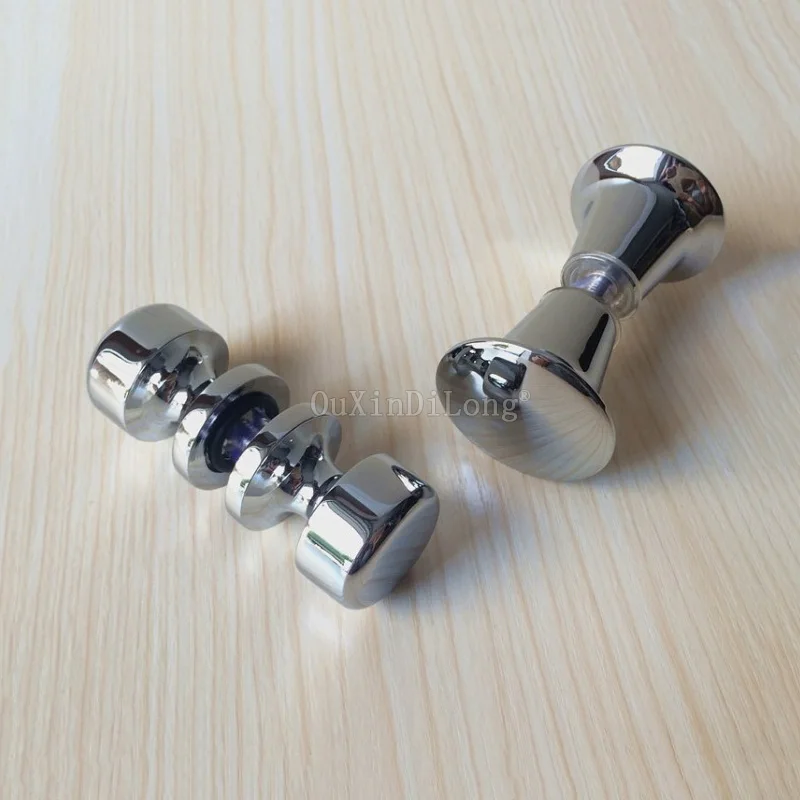 

High Quality 2PCS Pure Brass Shower Bathroom Door Handles and Knobs House Ornamentation Display Cabinet Door Knobs