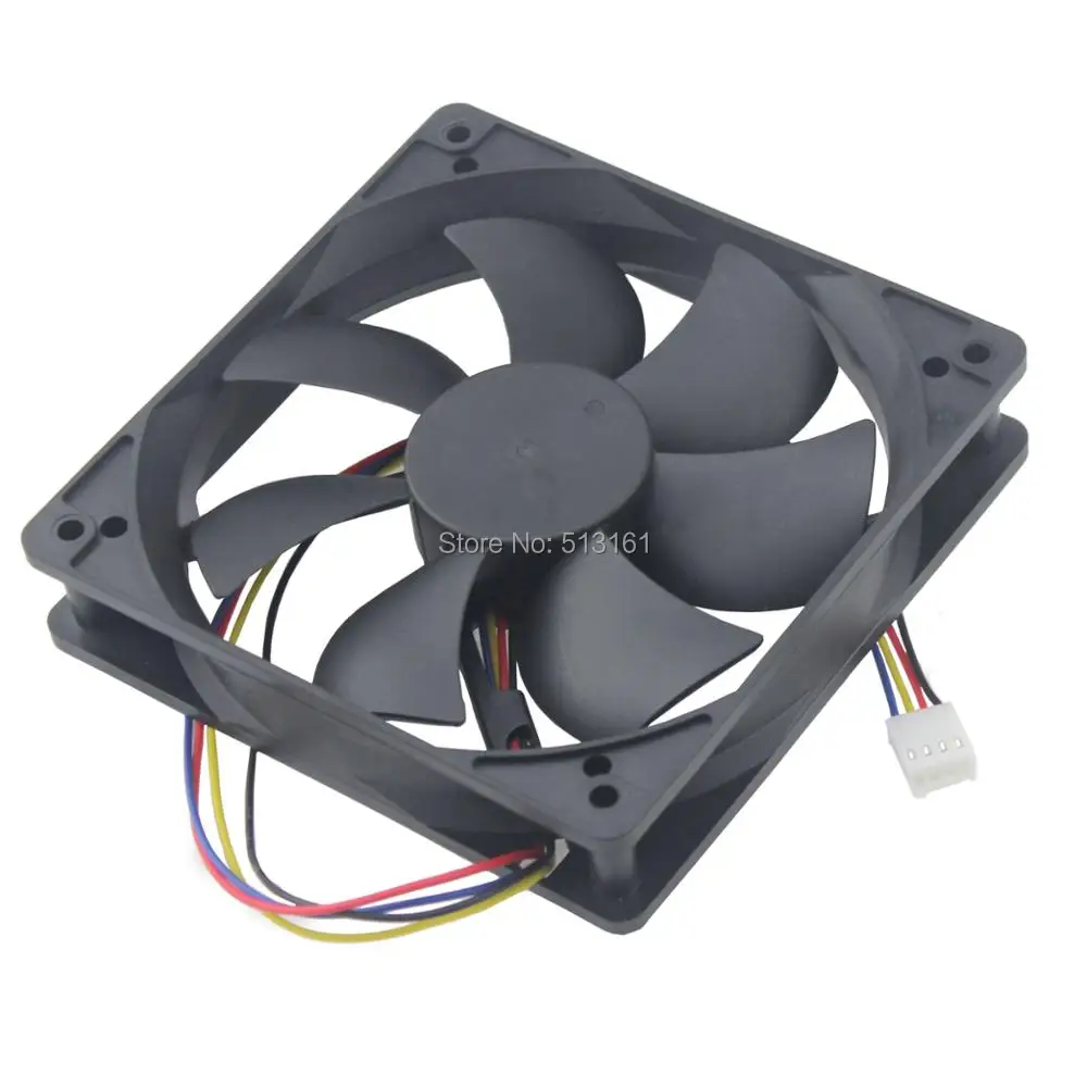 2 PCS Gdstime 120mm 120x120x25mm 12cm DC 12V 4Pin PWM Computer Cooling Cooler Fan
