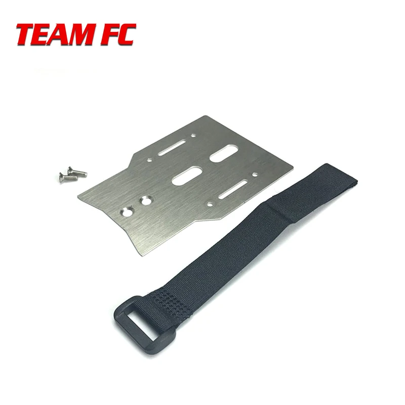 TRX4 Metal Battery Holder Expansion Pate with Tie Down Strap for 1/10 RC Crawler Car TRX-4 Accessories S205