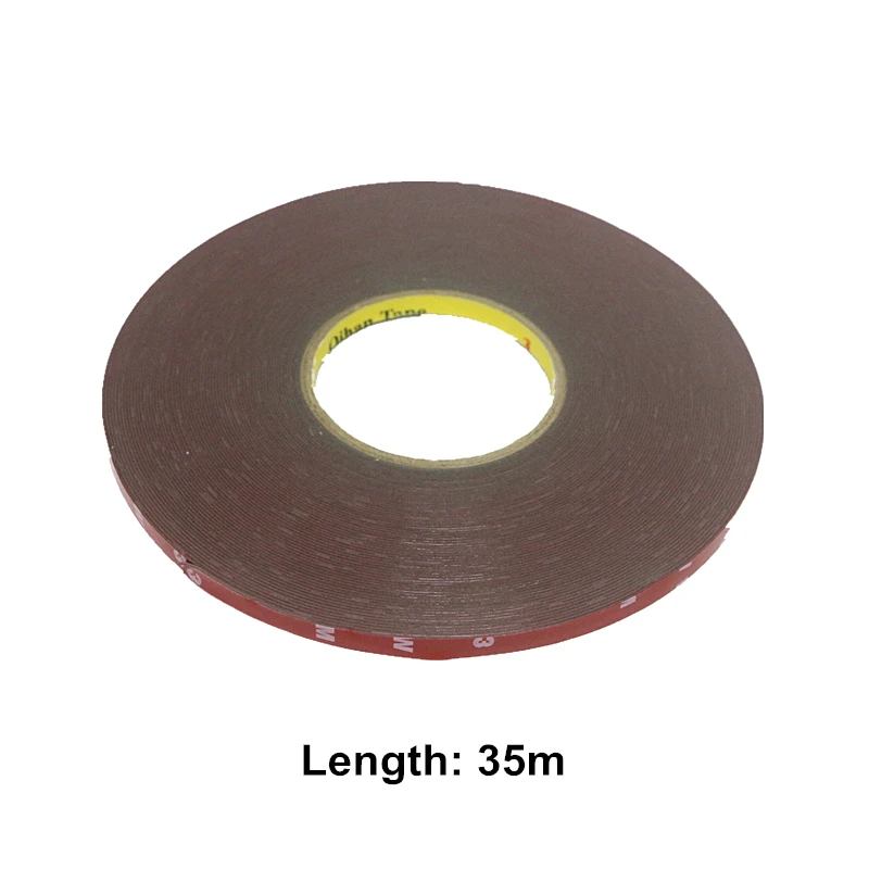 35M/Lot 3M Tape PC TV Black light Double Sided Foam Pad 8mm Strong Adhesive Force Assembly Tape Sticker For 3528 5050 LED Strip