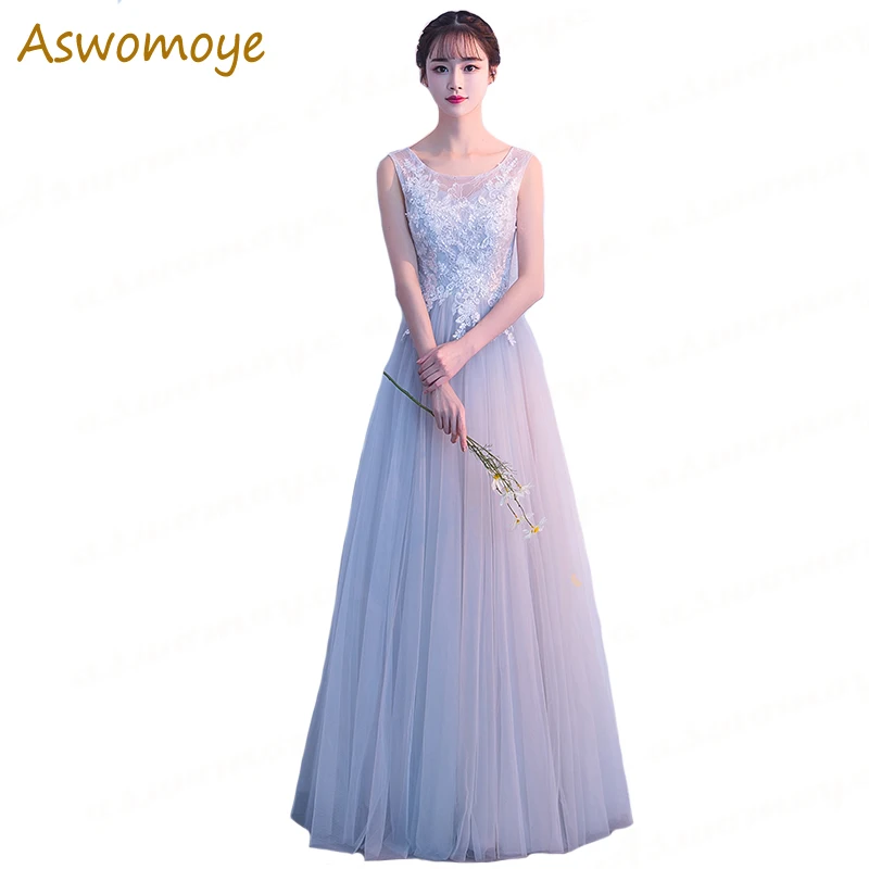 

2019 New Fashion Evening Dresses Short Sleeve O-neck a Line Prom Dresses Appliques Sequins Party Gowns Haute Couture