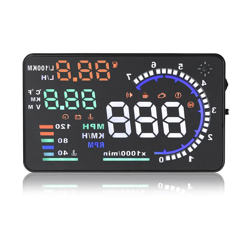 

Проектор автомобильный HUD, 5,5 дюйма, цифровой дисплей OBD II 2