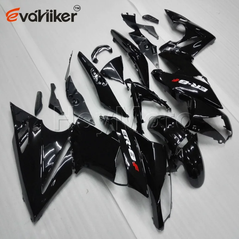 motorcycle Fairing hull for 650R ER6F 2009 2010 2011 black ER 6F 09 10 11 ABS plastic motor panels kit