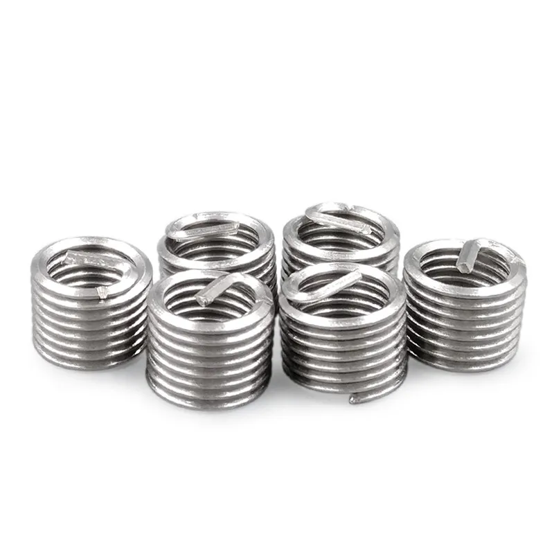 50pcs M10*1.25*1D Wire Thread Insert Stainless Steel 304 Wire Screw Sleeve M10 Screw Bushing Helicoil Wire Thread Repair Inserts