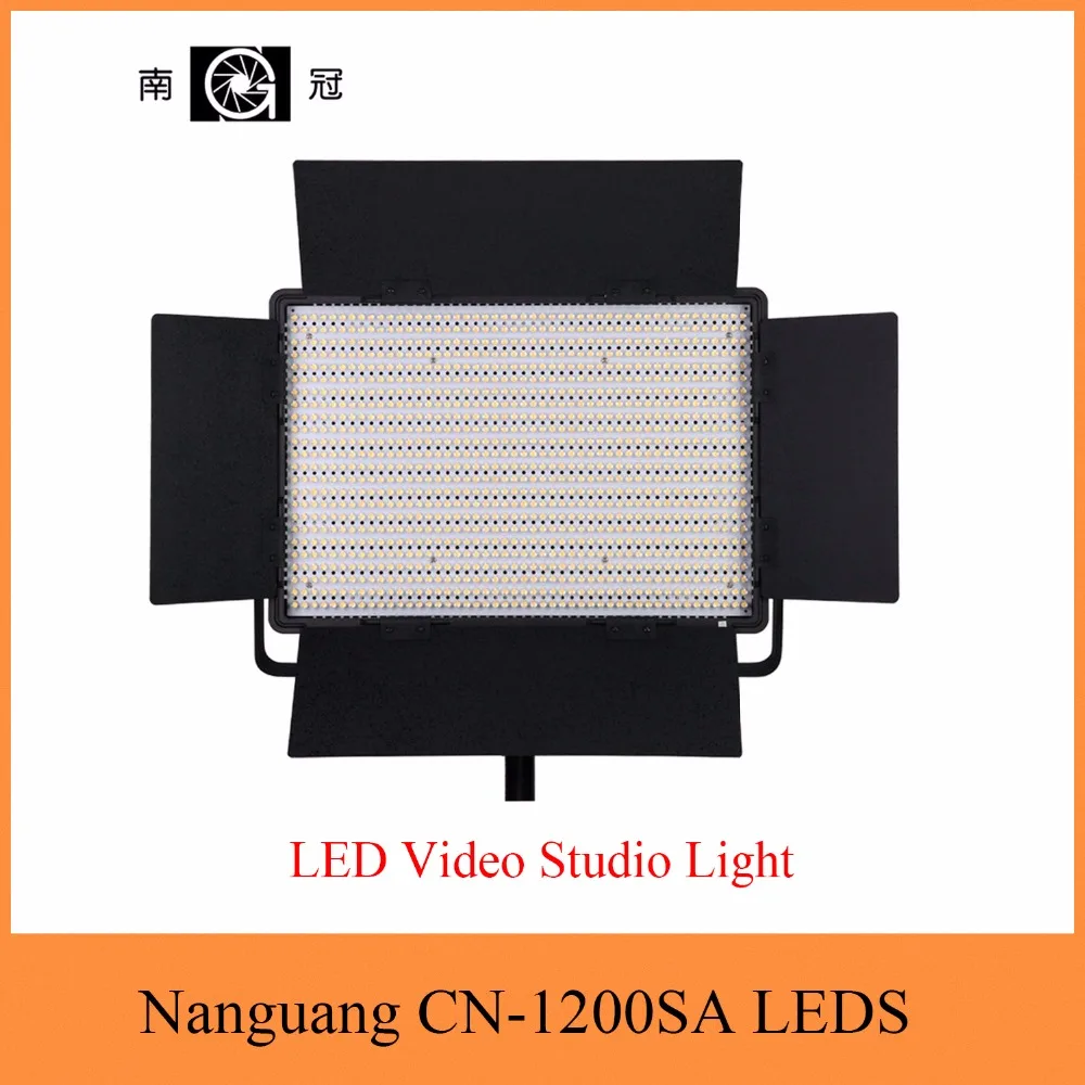 

Nanguang CN-1200SA LEDS 5600K 10300 Lux LED Video Studio Light Panel with V Lock Battery Mount Extreme CRI RA 95