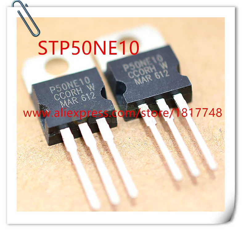 10PCS/LOT STP50NE10 P50NE10 100V 50A TO-220 N channel field effect