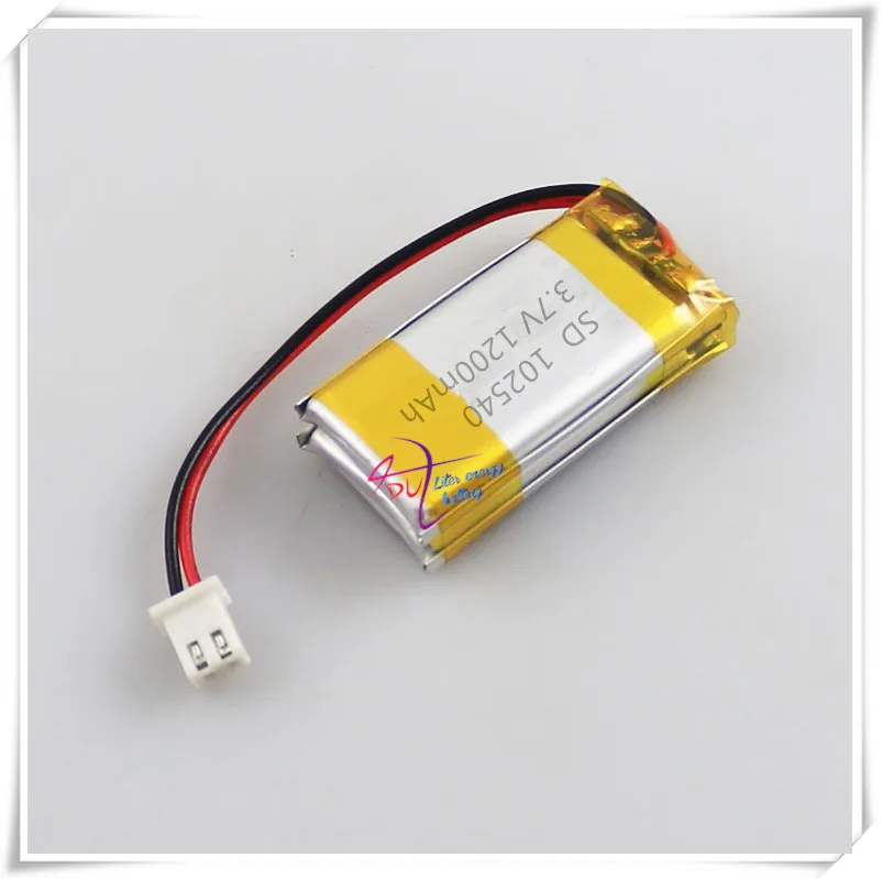 li-po XHR-2P 2.54 3.7V 1200mAh lithium polymer battery 502540*2 102540 electronic dog story machine recorder