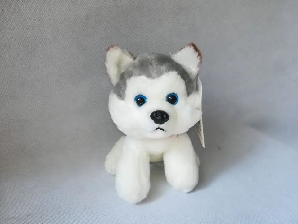 

about 20cm squatting husky dog plush toy soft doll baby toy birthday gift h2125