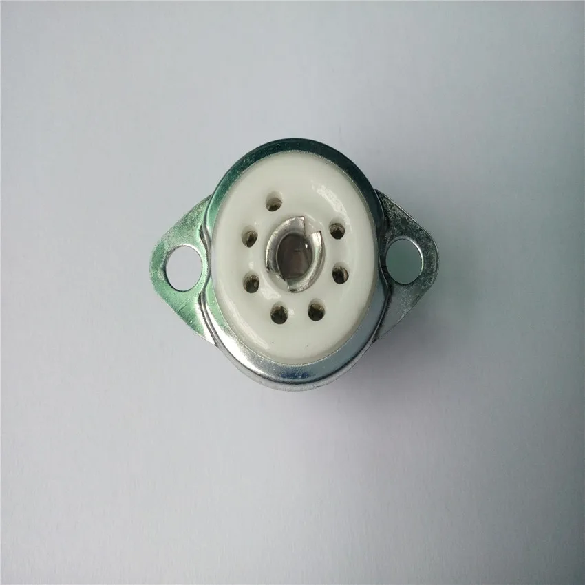 20pcs ceramic tube socket seat GZC7-F small 7 pin silver feet for 6J1,6J2,6J3,6J4,6J5,6Z4,EAA91,EC92