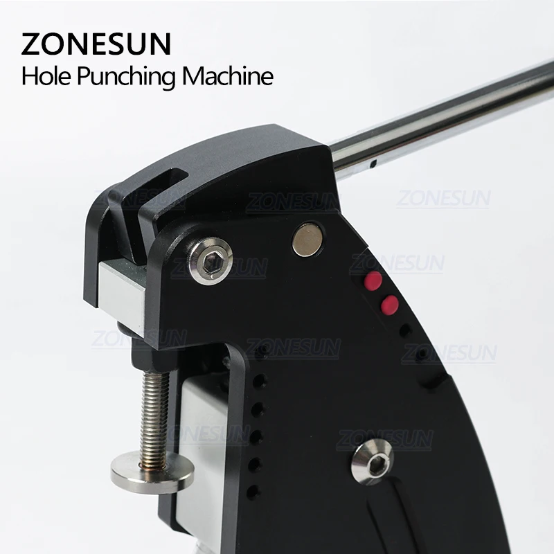 ZONESUN Manual Leather Punching Machine Hand Pressing Machine For Round Hole Puncher Leather Edge Punching Chisel Stitching Tool