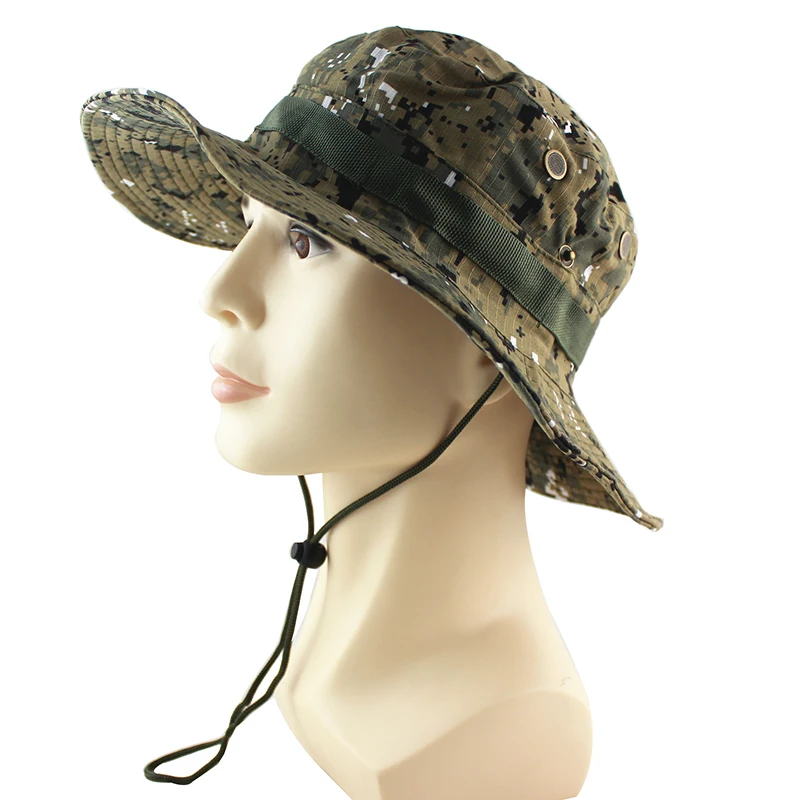 6 Colors Tactical Airsoft Sniper Camouflage Boonie Hats Nepalese Cap Militares Army Mens Bucket Hat Military Accessories Male