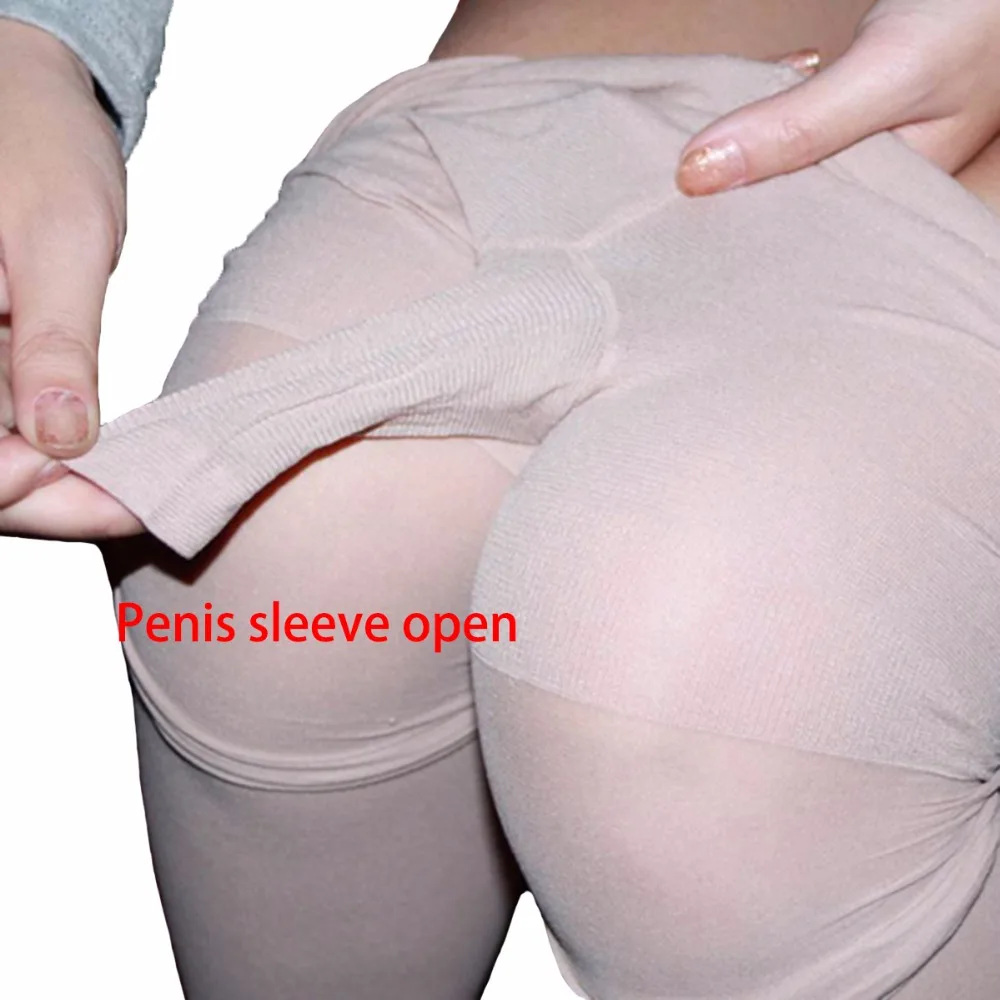 Hot Sexy Open Penis Pouch Sheath Tights Masturbation Pantyhose Women Fetish Wear Collant Femme Medias