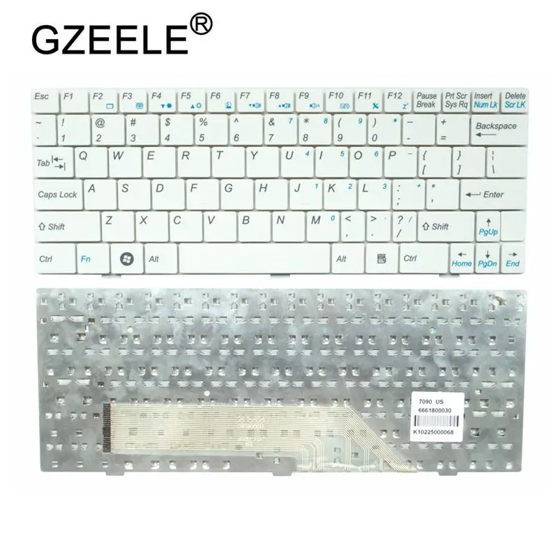 GZEELE NEW US laptop keyboard for MSI U100 U100X N011 U160 U123 U90 U135 U165 MS-N011 U130 English replace notebook keyboard new