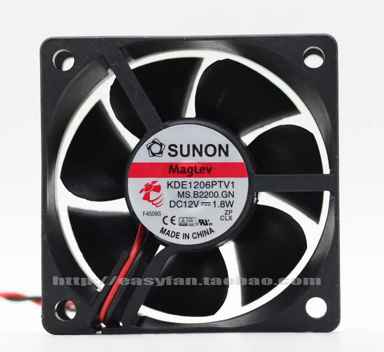 Nowy SUNON KDE1206PTV1 6025 12V 1.8W 6cm 6CM 12V wentylator chłodzący