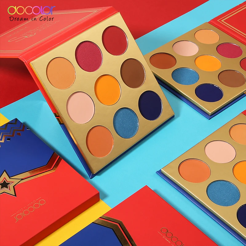 Docolor 9 Color Eyeshadow Palette Powder Matte Pigmented Palette For Woman