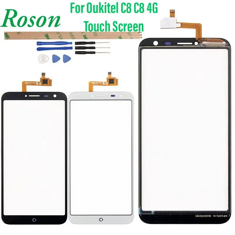 

Сенсорный экран Roson для Oukitel C8 C8, 4G, 5,5 дюйма, идеальная замена, сенсорная панель для телефона Oukitel C8, аксессуары + Инструменты + пленка