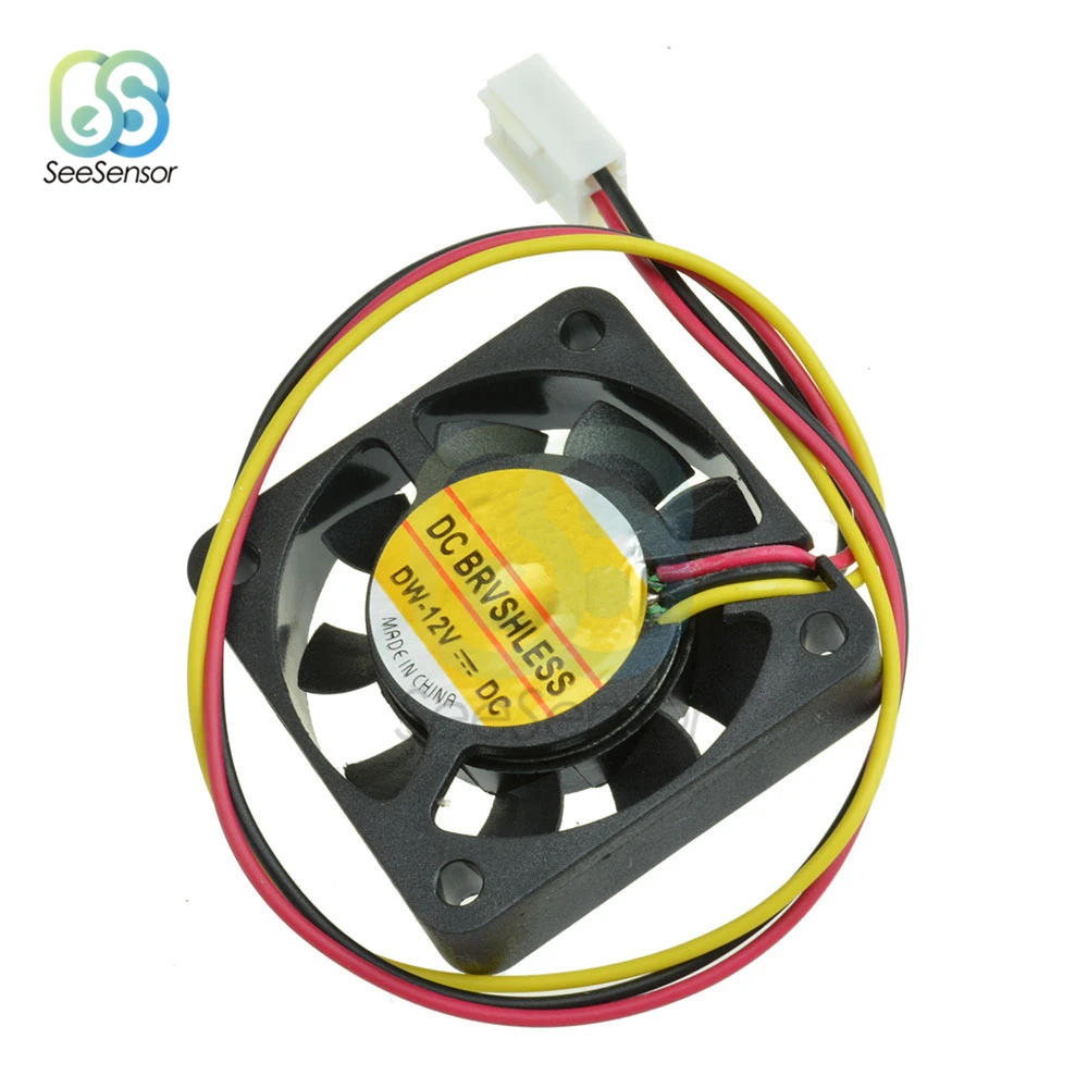 

12V Mini Computer Fans CPU System Heatsink Brushless Cooling Fan Cooler 40mm x 10mm 3-pin