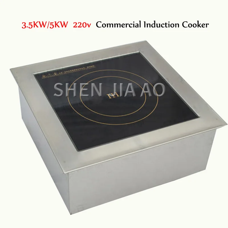 3.5KW/5KW High-power Induction Cookers Flat Soup Furnace 220V Commercial Kitchen Induction Cooker Hot Cooker Machine 1PC