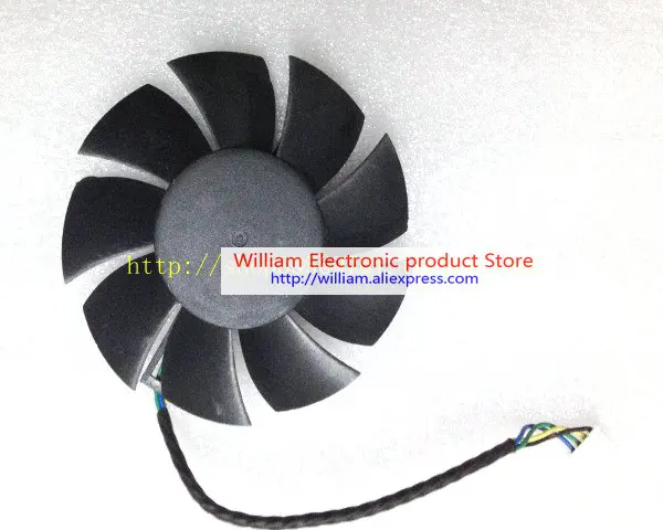 Original DASB0815B2U DC12V 0.60A diameter 75MM for GTX560TI graphics card cooling fan