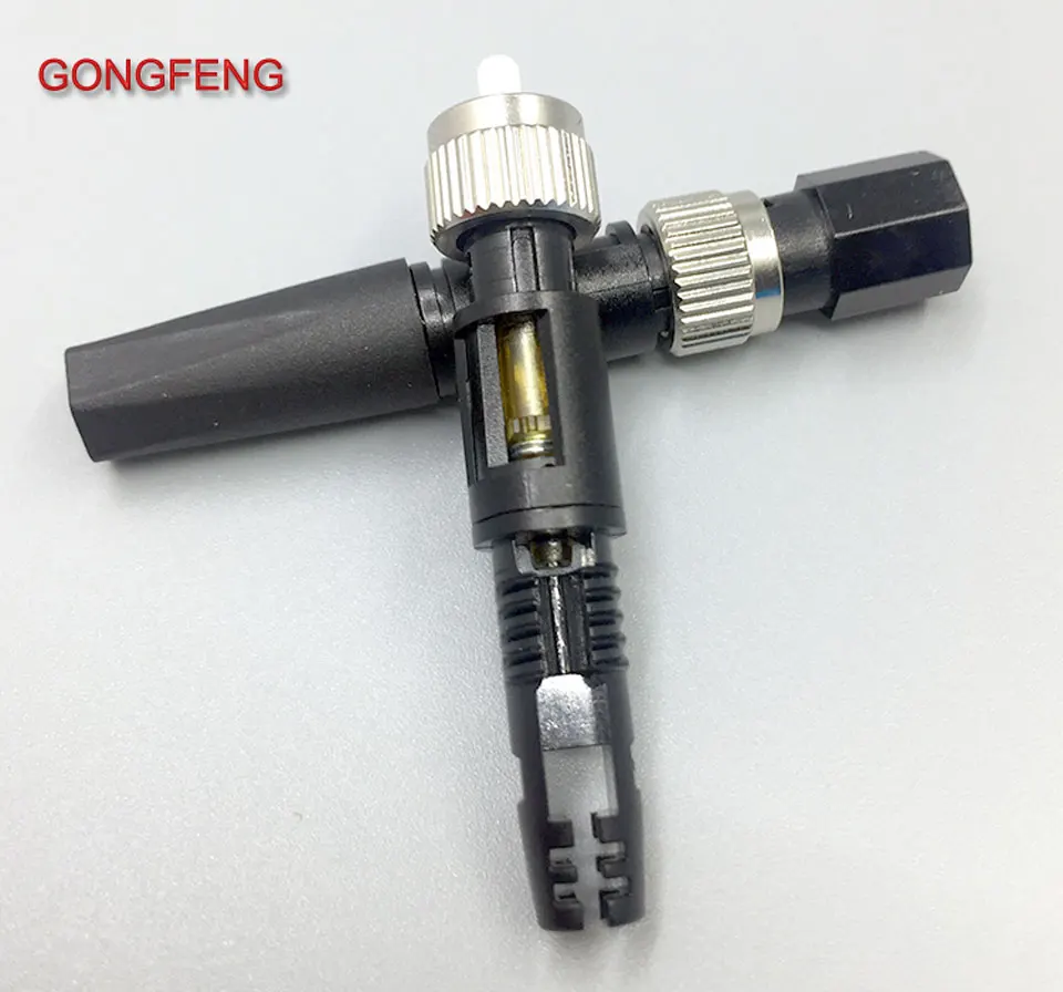 GONGFENG 100pcs New Optic Fiber Connector Telecom Embedded FTTH Flex Cable Cold Fast Connector Sub Fiber FC Quick Connector