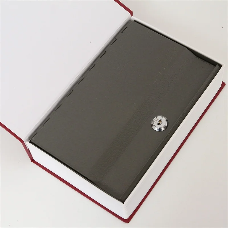 Size M 4/Color Security Hidden Box Lock Key Money Jewelry Phone Safe Storage Box English Dictionary Strongbox Steel