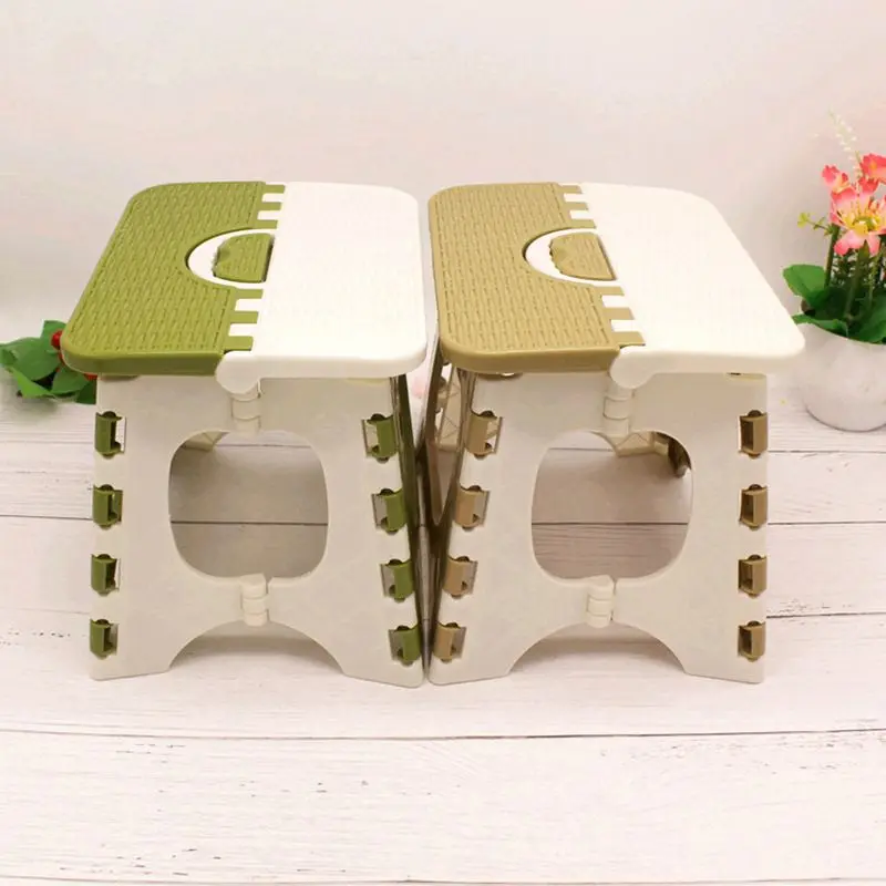 Plastic Folding Step Stool Foldable Portable Outdoor Thickening Bench Home Chair