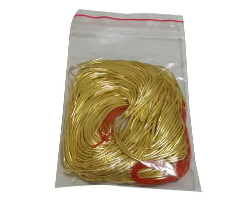 15 Gram 600 inches 1mm Diameter Golden Color Large Bag French Wire for Beading and Jewelry Making Sold By Bag