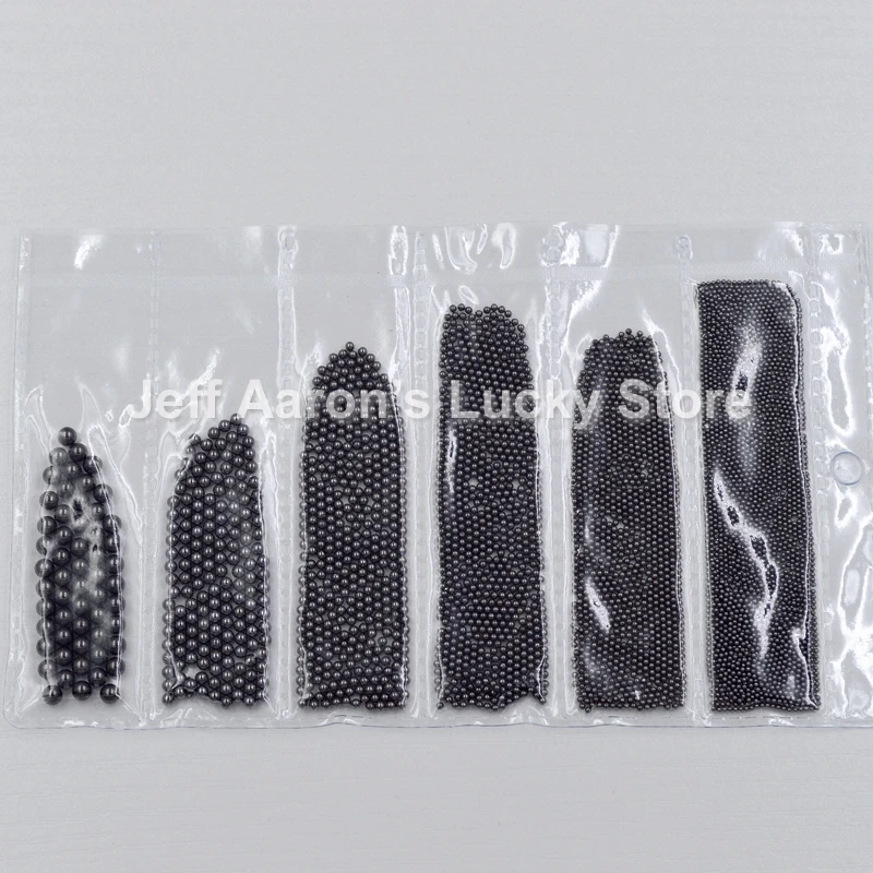Mixed 0.8MM to 3.0MM Rose Gold Silver Micro 3D Metal Nail Art Decorations Caviar Beads Manicure Nails Accessoires Supplies Tool