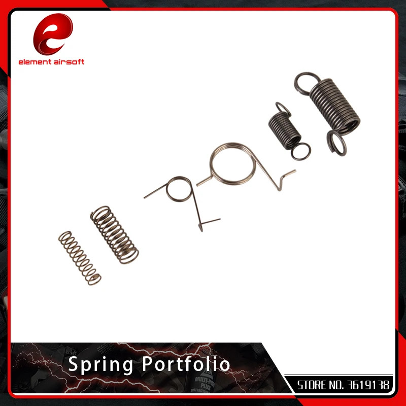 Element Steel Softair Gearbox Spring Set Group for Airsoft AEG Ver. 2 Shooting Paintball Hunting  Quenching Process