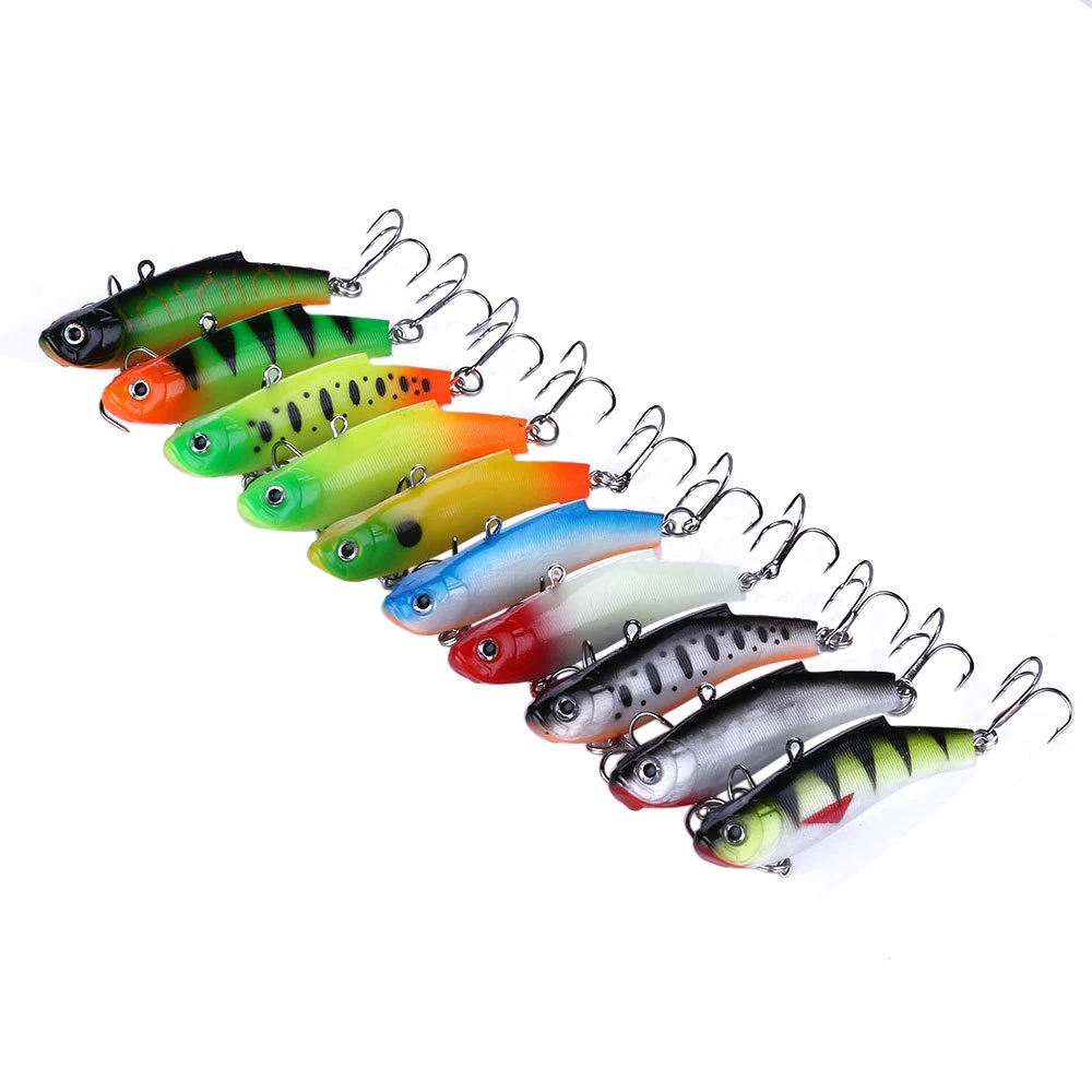 1-piece Soft Artificial Bait VIB 7cm/17g Minnow Winter Ice Fishing Lure Wobblers Isca Internal Lead Bait Crankbaits