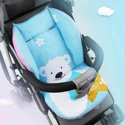 Cute Polar Bear Baby Stroller Seat Cushion Pushchair Pram Cotton Mattress Baby Carriage Seat Padding Liner Stroller Accessory