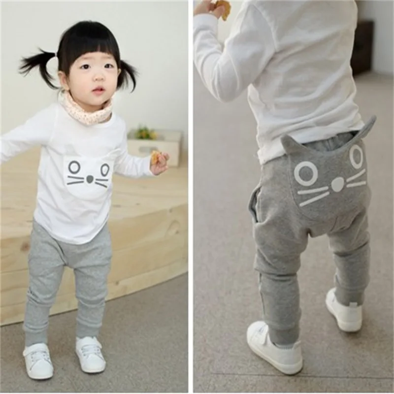 Leuke Cartoon Patroon Baby Broek Jongens Harembroek Katoen Uil Broek En Najaar