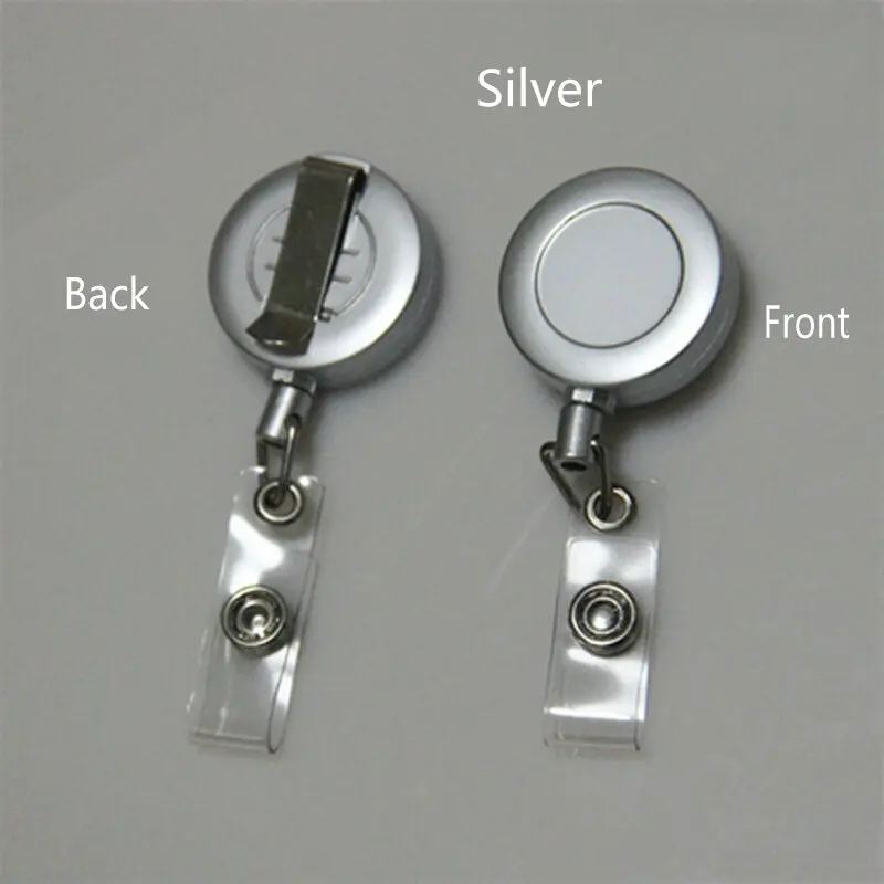 Badge Reel for Access Card, Retractable Chain Work Card keychain coil Testificate ID IC Card Holder