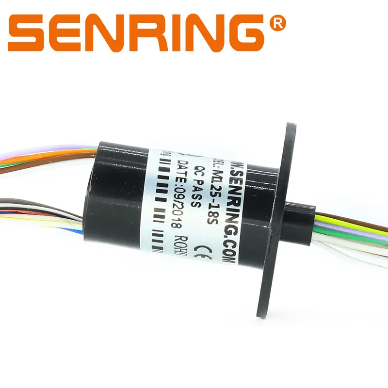 Energia eolica Mini Slip Ring Dia. 6.5 millimetri 7.9 millimetri 12.5 millimetri 22 millimetri con 1A/1.5A/2A Corrente 6 8 12 18 24 canali Rotante