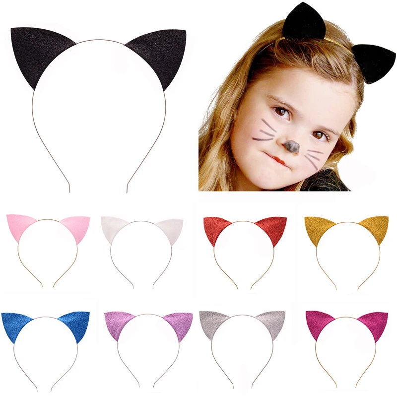 Kids Cat Ears Head Bands Girl Hairband Fashion Lady Sexy Baby Birthday Party Hair Accessories Hair Hoop Halloween Headdress Gift