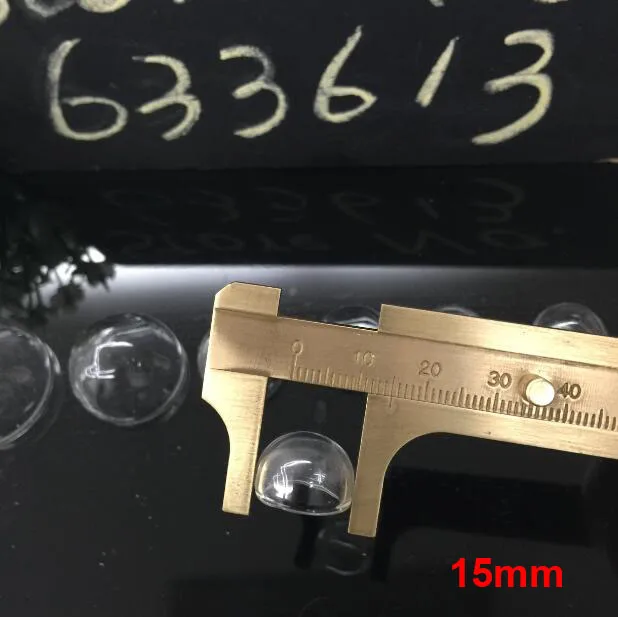 100Pcs 8mm-70mm Half Glass Globe Dome Pendants - Glass Bottle Locket Charms for DIY Handmade Fashion Jewelry, Craft Making Suppl