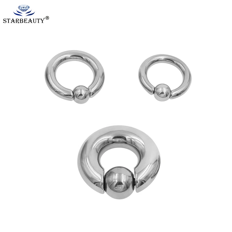 1 Pc Titanium Surgical Stainless Steel Captive Bead Ring  Eyebrow Nose Lip Tongue Piercing Tragus Cartilage Earring Body Jewelry