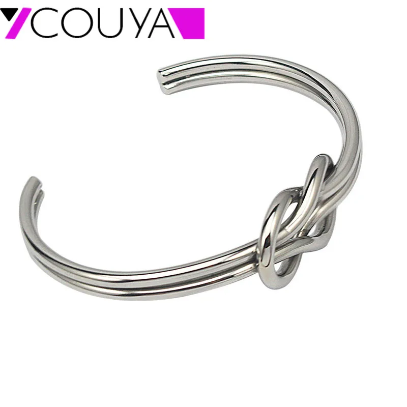 Fashion Women Jewelry Elegant Metal silver color Bangles Cuff Bracelet pulseras acero inoxidable mujer clavo clou famous jewelry