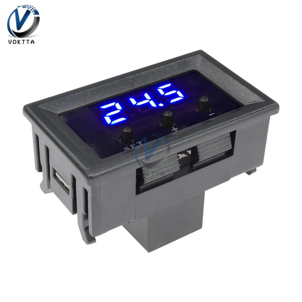 W1209 DC 12V Digital LED Temperature Controller Mini Thermometer Meter Thermostat Pyrometer Control Module with NTC Sensor Wire